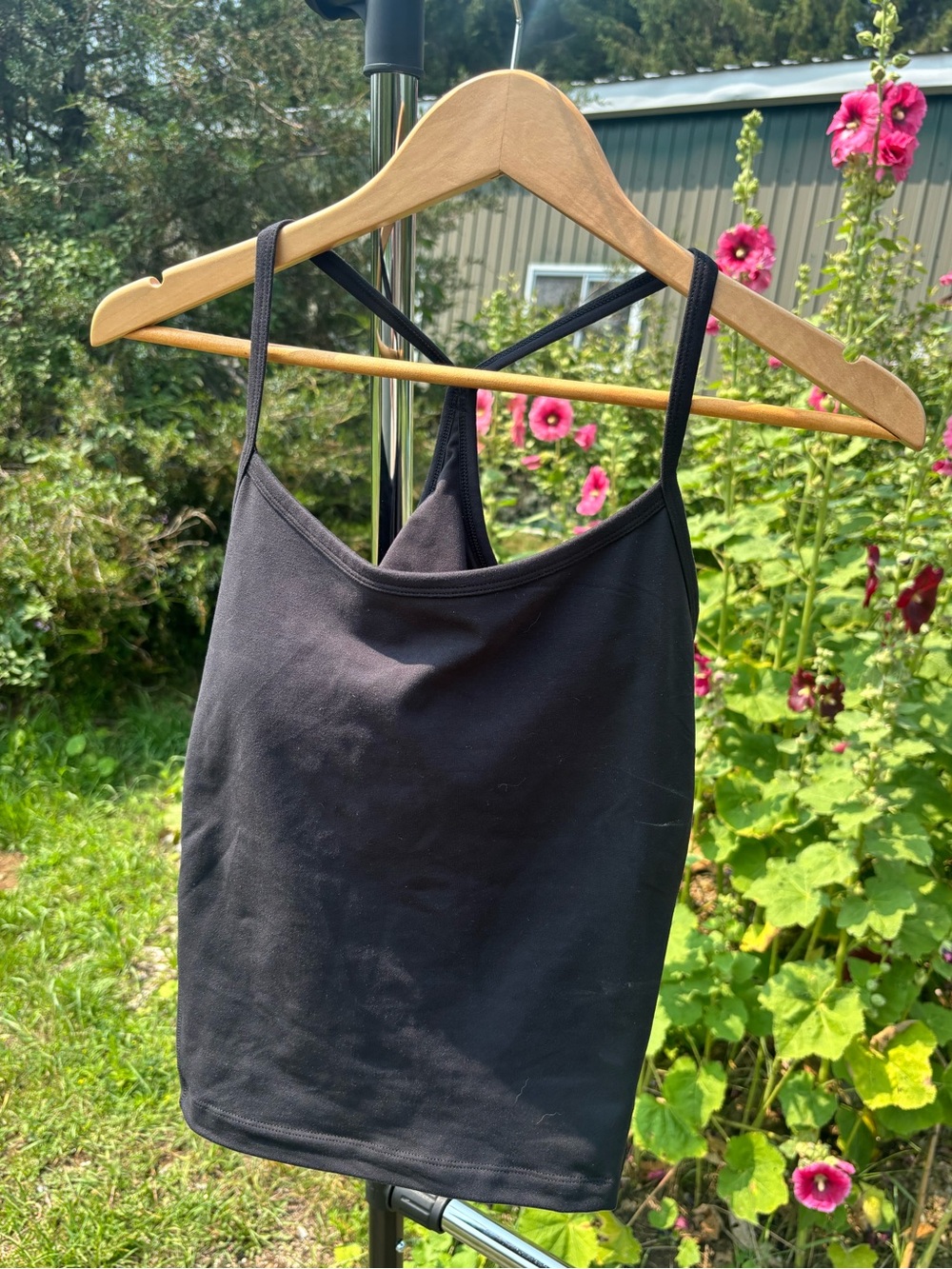 aerie Black Activewear Tank Top